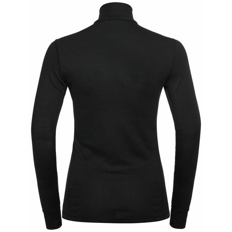 ODLO Women's Active Warm Eco Half Zip Turtleneck Baselayer Top Black / X-Small-Black / Small-Black / Medium-Black / Large-Black / X-Large #- 53 Degrees North 