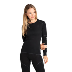 ODLO Women's Active X-Warm Eco Baselayer Top Black / X-Small-Black / Small-Black / Medium-Black / Large-Black / X-Large #- 53 Degrees North 