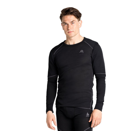 ODLO Men's Active X-Warm Eco Baselayer Top Black / Small-Black / Medium-Black / Large-Black / X-Large-Black / XX-Large #- 53 Degrees North 