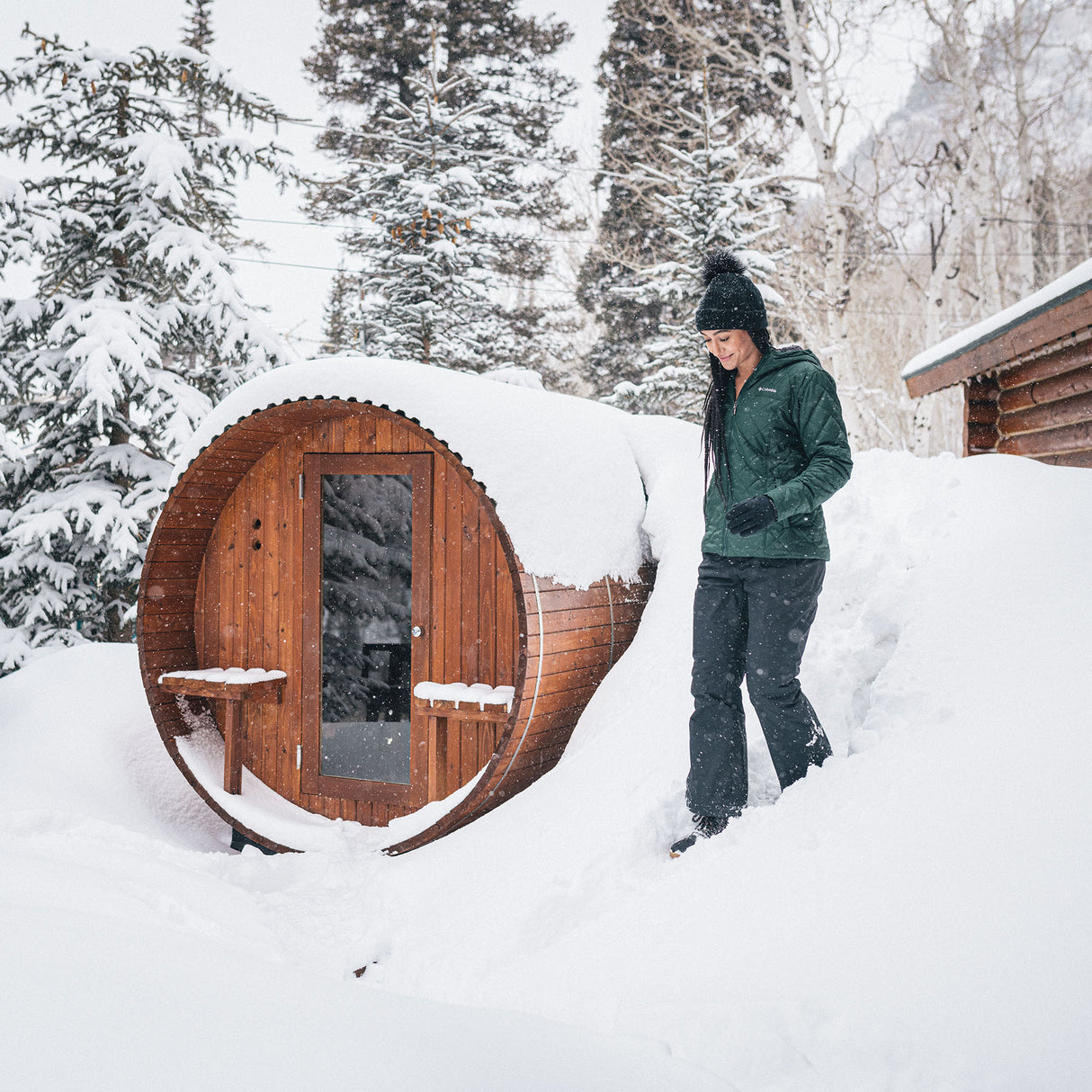 Columbia Winter Blur Pom Pom Beanie Black-Daredevil-Moonvista #- 53 Degrees North 