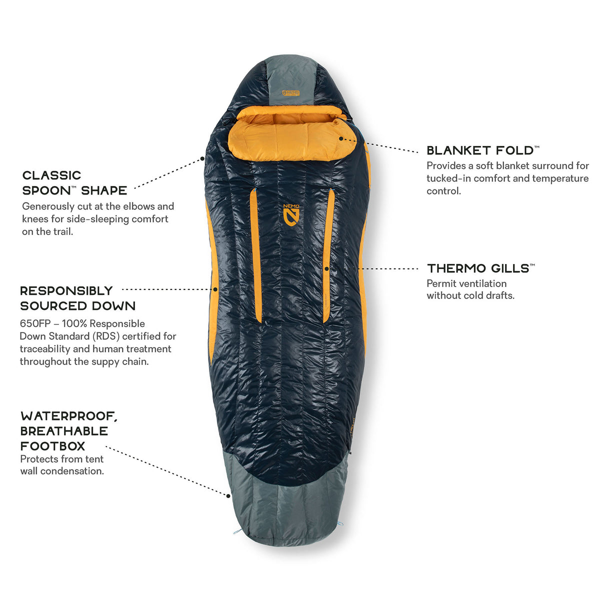 Men's Disco Down Sleeping Bag