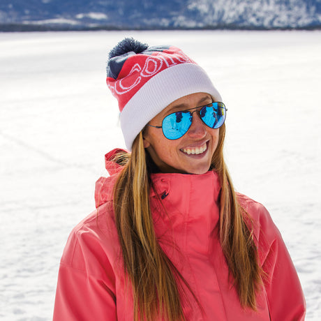 Columbia Polar Powder II Beanie City Grey/Black-Black/Dark Stone/Sunstone-Coll Navy/Mountain Blue/Spice-Moonvista/Daredevil/Pink Agave #- 53 Degrees North 