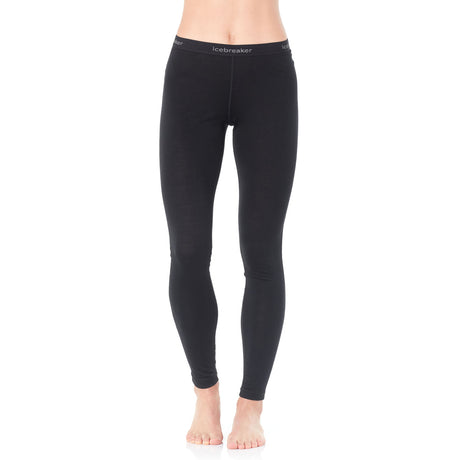 Icebreaker Women's Merino 200 Oasis Leggings Black / X-Small-Black / Small-Black / Medium-Black / Large-Black / X-Large #- 53 Degrees North 