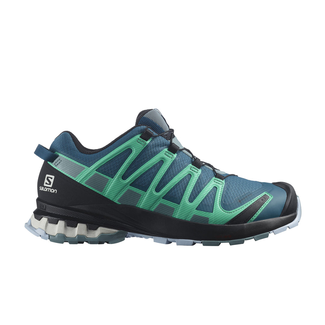 Salomon Women's XA Pro 3D V8 GORE-TEX Running Shoes #color_legion-blue-trooper-mint-leaf