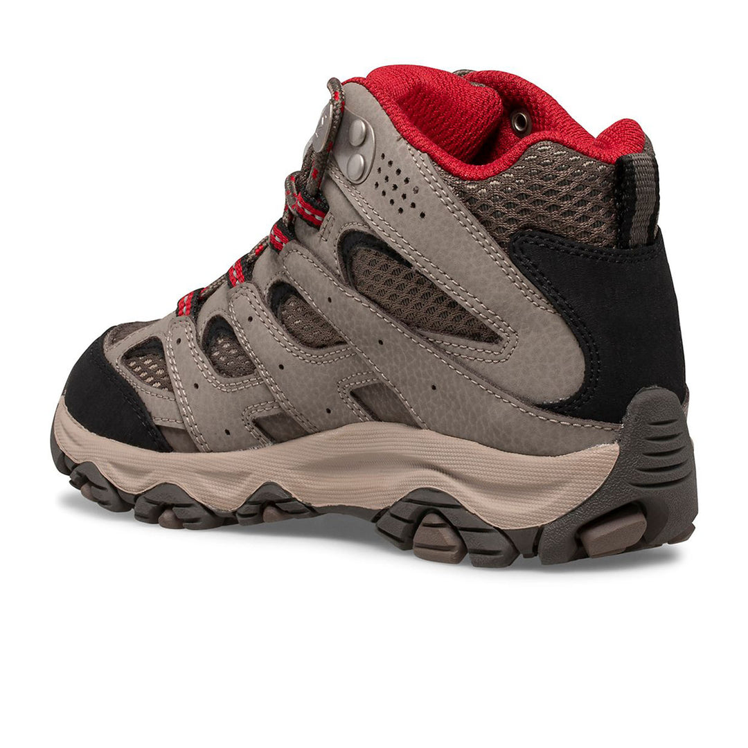 Merrell Kids' Moab 3 Mid Waterproof Hiking Boots #color_boulder-red
