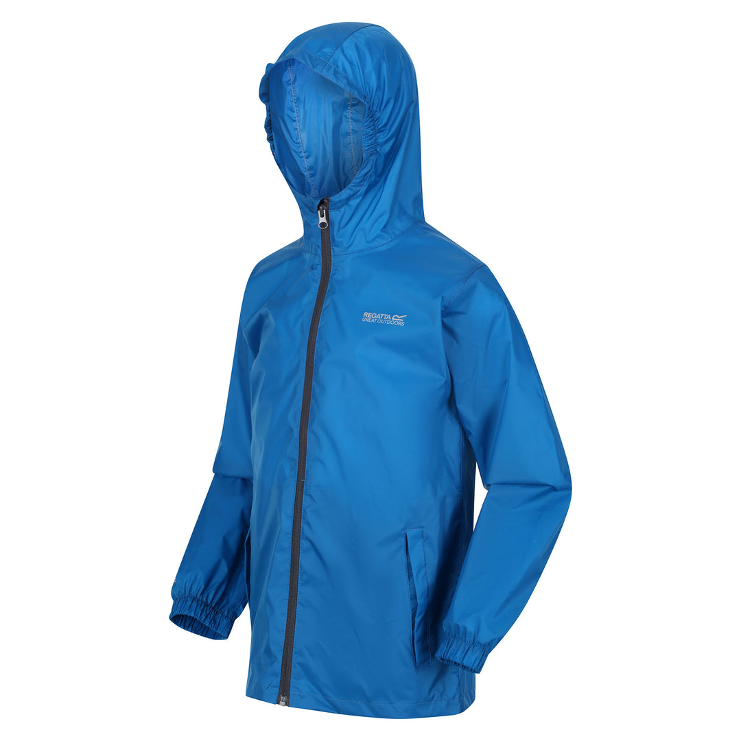 Regatta Kids' Pack It Waterproof Packaway Jacket #color_imperial-blue