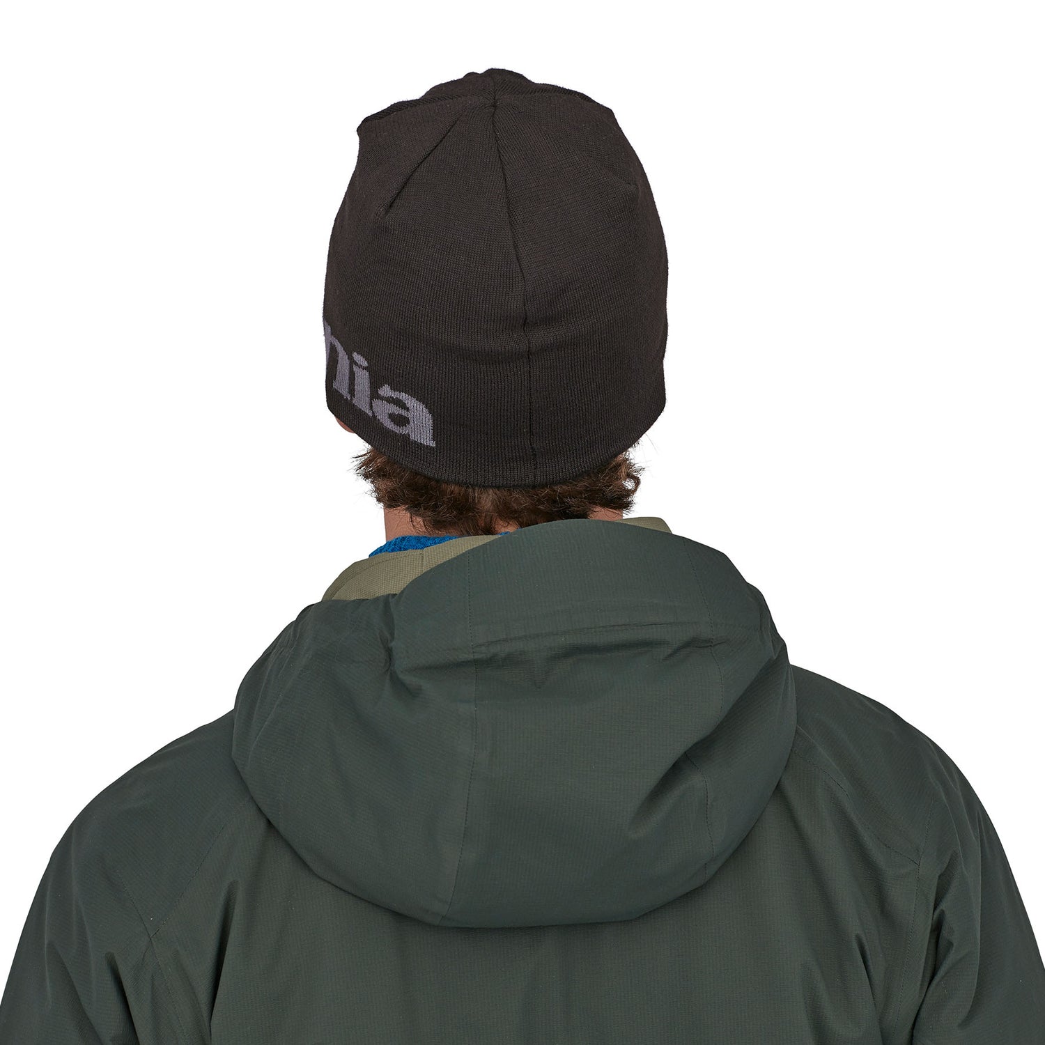 Patagonia Beanie Hat Black-Classic Fitz Roy/Andes Blue-Logo Belwe/Black #- 53 Degrees North 