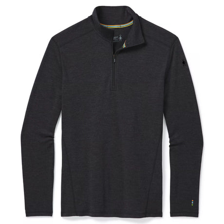 Smartwool Men's Classic Thermal Merino Baselayer 1/4 Zip Top Charcoal Heather / Small-Charcoal Heather / Medium-Charcoal Heather / Large-Charcoal Heather / X-Large-Charcoal Heather / XX-Large #- 53 Degrees North 