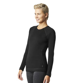 Smartwool Women's Classic Thermal Merino Baselayer Crew Shirt Black / X-Small-Black / Small-Black / Medium-Black / Large-Black / X-Large #- 53 Degrees North 