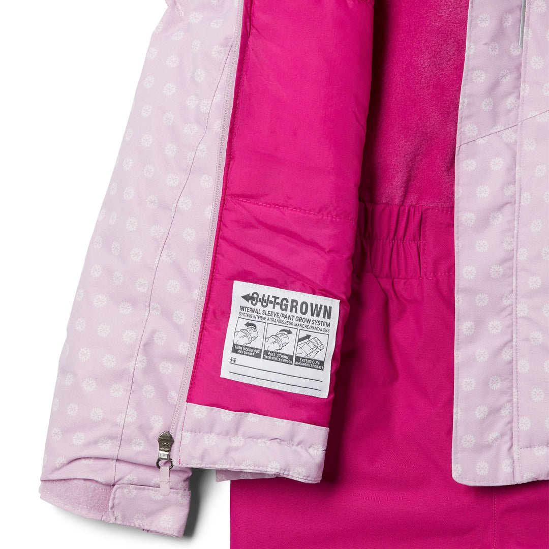 Columbia Kids' Buga Waterproof Snow Jacket & Pants Set #color_aura-snowdaze