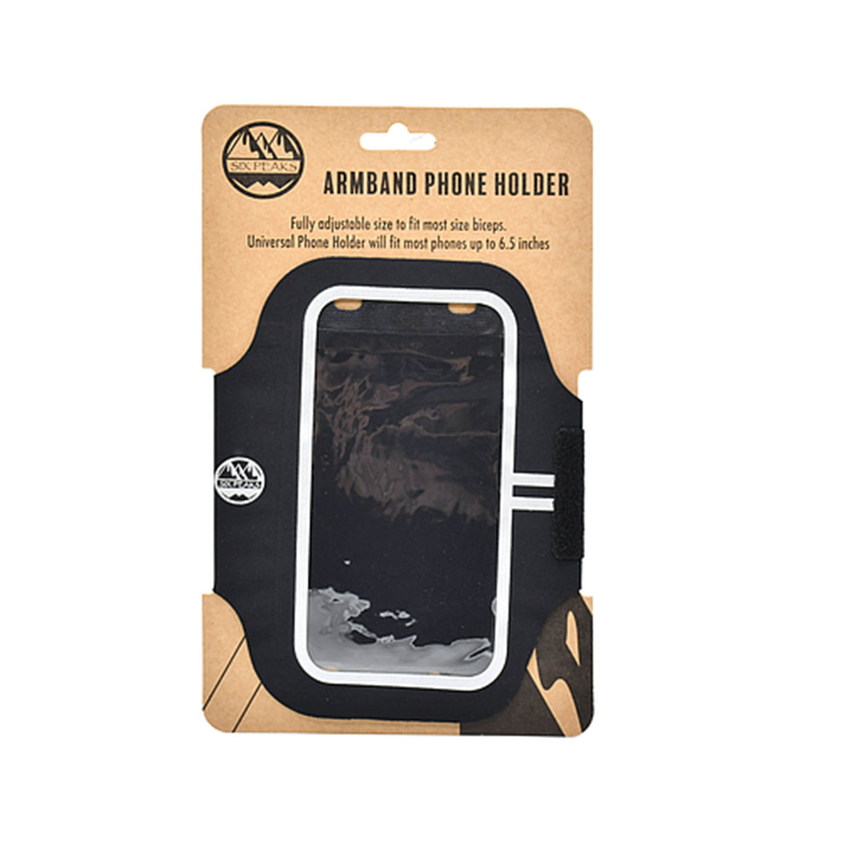 Six Peaks Mobile Phone Holder Armband Black #- 53 Degrees North 