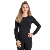 ODLO Women's Active Warm Eco Baselayer Top Fudge / X-Small-Fudge / Small-Fudge / Medium-Fudge / Large-Fudge / X-Large #- 53 Degrees North 