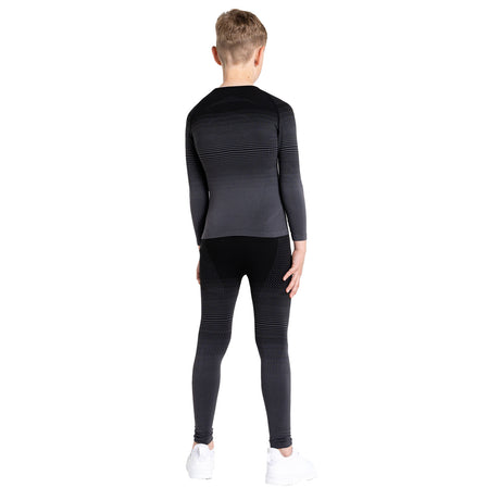 Dare 2b Kids' In The Zone Ski Baselayer Set Black Gradient / Small-Black Gradient / Medium-Black Gradient / Large-Black / Small-Black / Medium #- 53 Degrees North 