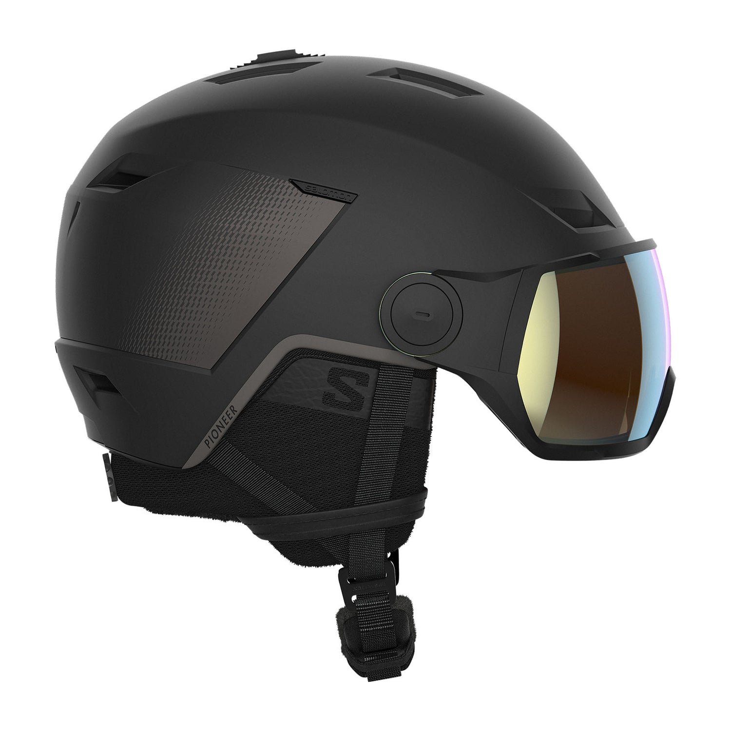 Salomon Pioneer LT Ski Visor Helmet Black / Medium-Black / Large #- 53 Degrees North 