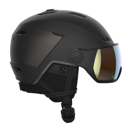 Salomon Pioneer LT Ski Visor Helmet Black / Medium-Black / Large #- 53 Degrees North 
