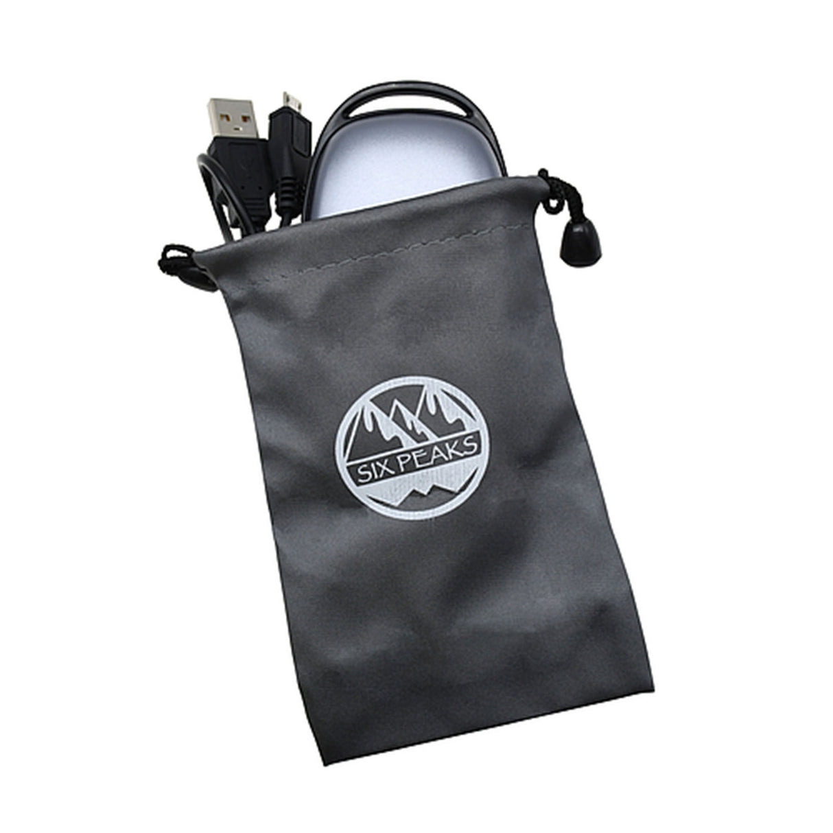 Six Peaks 2 in 1 Rechargeable Hand Warmer & Power Bank Black #- 53 Degrees North 