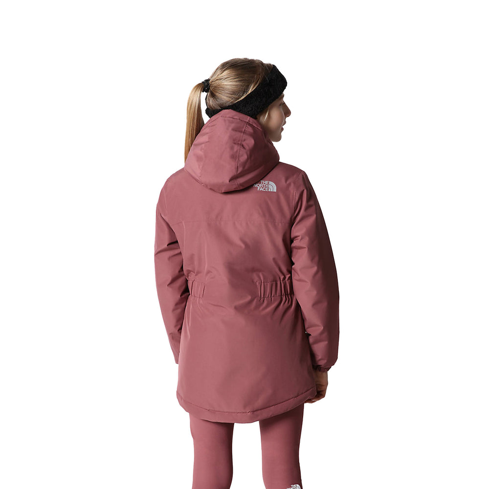The North Face Girl's Hikesteller Insulated Parka #color_wild-ginger