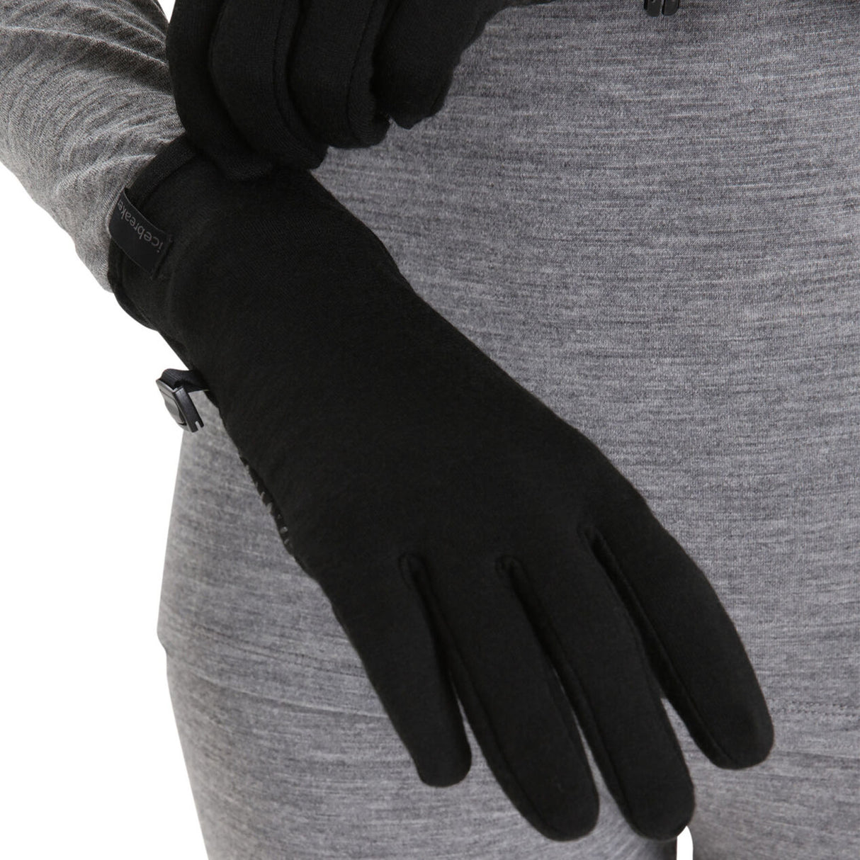 Icebreaker Unisex Merino Quantum Gloves Black / X-Small-Black / Small-Black / Medium-Black / Large #- 53 Degrees North 