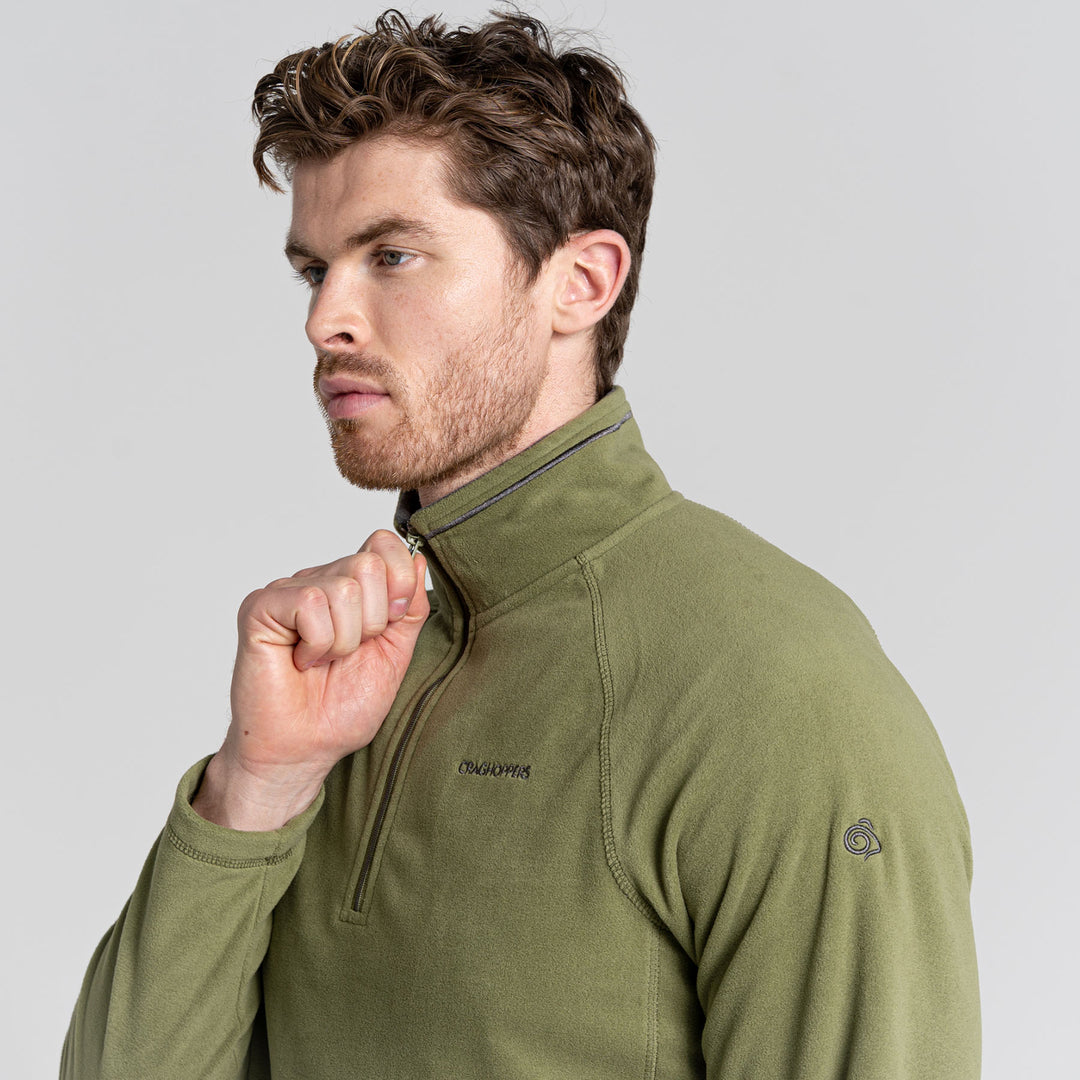 Craghoppers Men's Corey VI Half Zip Fleece Pullover #color_loden-green