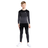 Dare 2b Kids' In The Zone Ski Baselayer Set Black Gradient / Small-Black Gradient / Medium-Black Gradient / Large-Black / Small-Black / Medium #- 53 Degrees North 