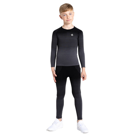Dare 2b Kids' In The Zone Ski Baselayer Set Black Gradient / Small-Black Gradient / Medium-Black Gradient / Large-Black / Small-Black / Medium #- 53 Degrees North 