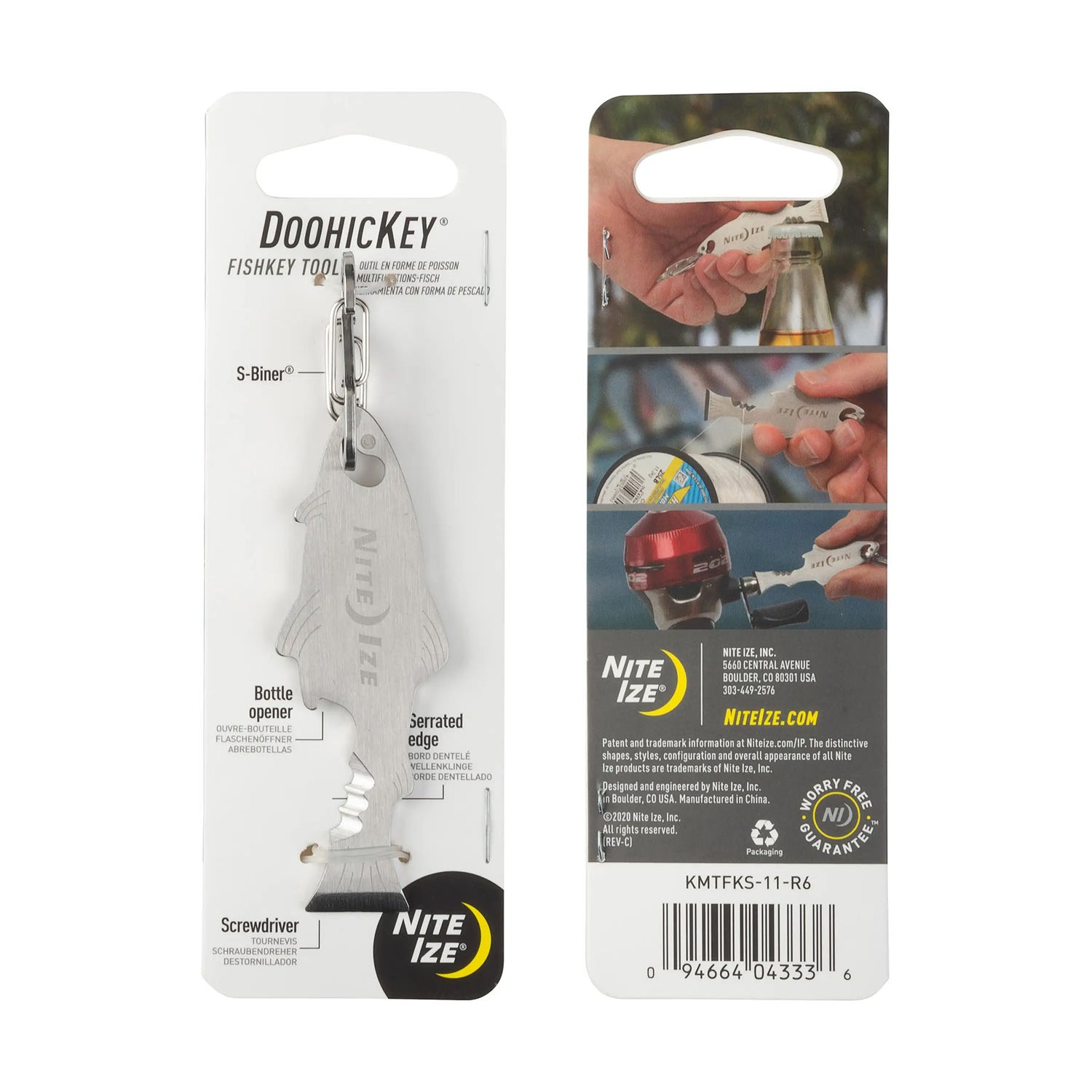 Nite Ize Doohickey Fishkey Stainless Steel #- 53 Degrees North 
