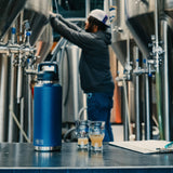 YETI Rambler 46 oz (1.4 L) Bottle with Chug Cap Black Forest Green-Tropical Pink-Rescue Red-Navy #- 53 Degrees North 