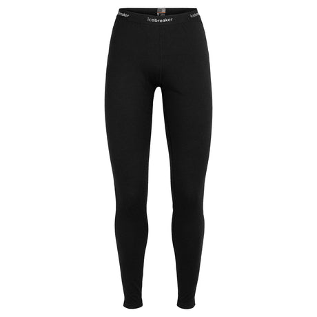 Icebreaker Women's Merino 200 Oasis Leggings Black / X-Small-Black / Small-Black / Medium-Black / Large-Black / X-Large #- 53 Degrees North 