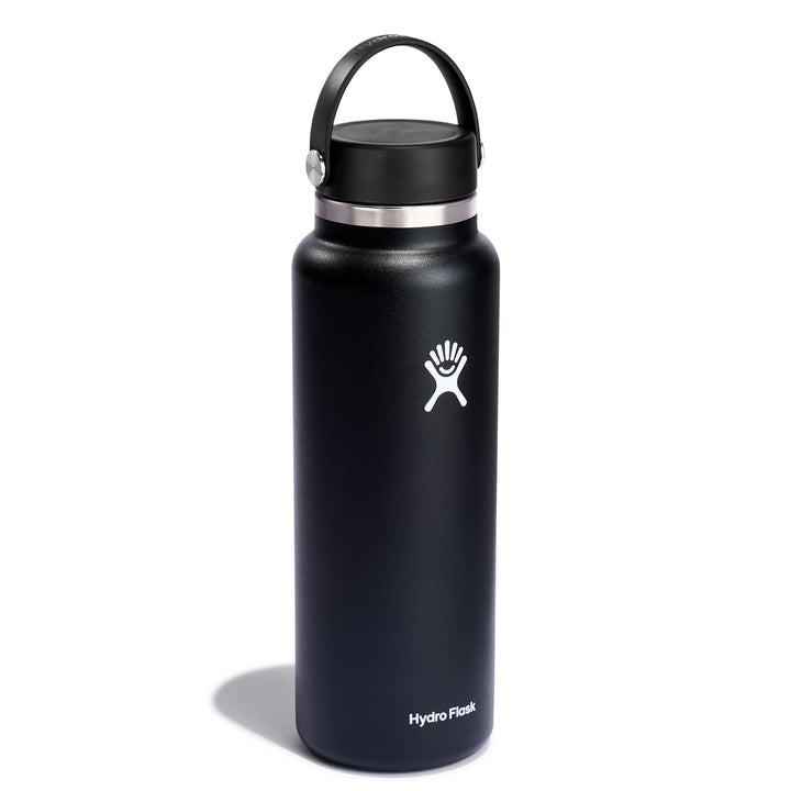 Hydro Flask 40oz (1180 ml) Wide Mouth Flex Cap Bottle #color_black
