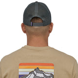 Patagonia P-6 Logo LoPro Trucker Hat Birch White-Barnacle Blue-Talon Gold-Abundant Blue-Heartleaf Green #- 53 Degrees North 