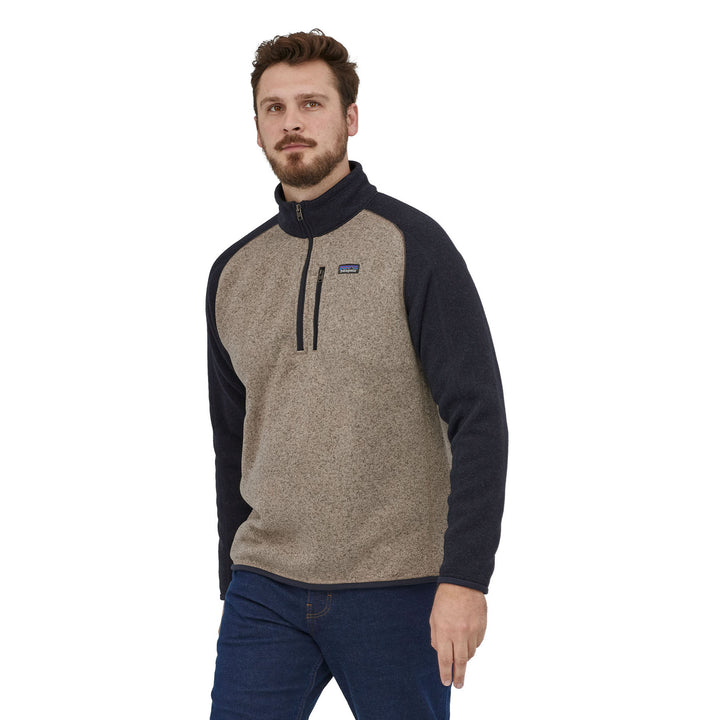 Patagonia Men's Better Sweater 1/4 Zip Pullover #color_oar-tan