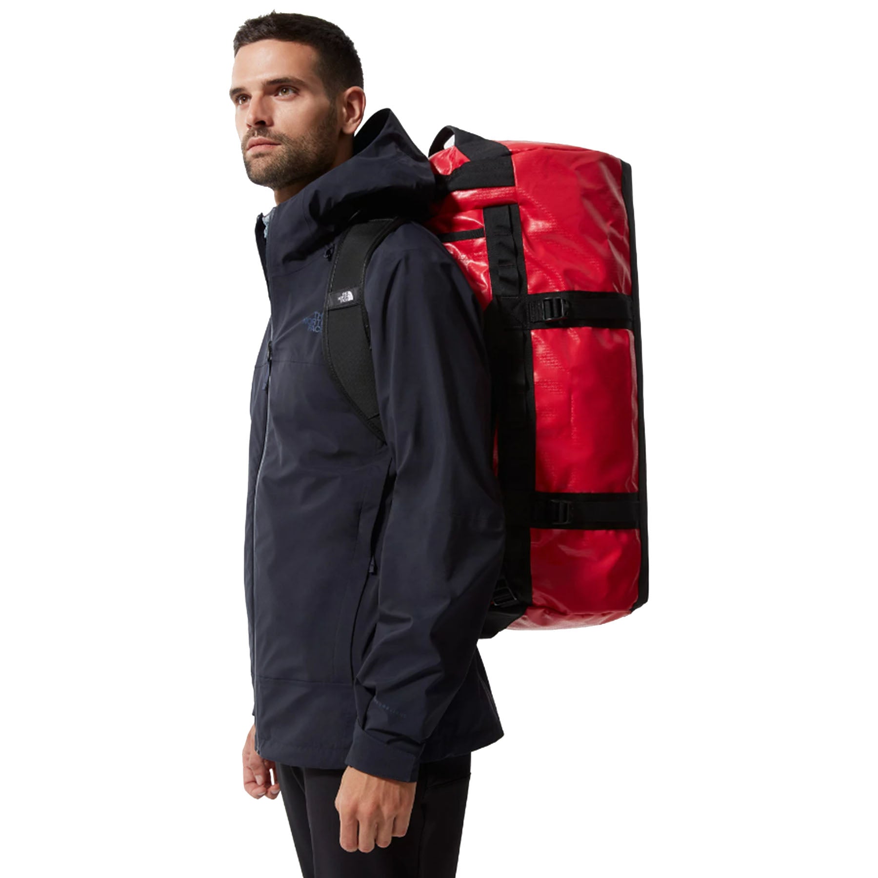 Red north face duffel bag sales