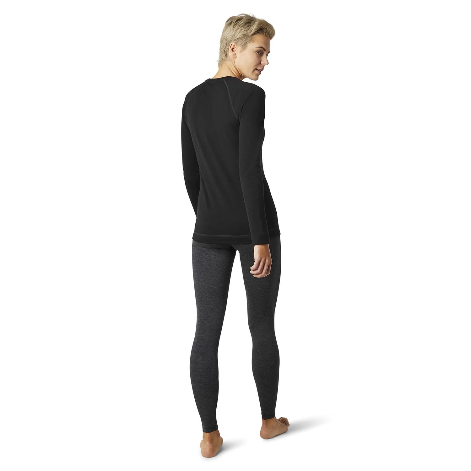 Smartwool Women's Classic Thermal Merino Baselayer Crew Shirt Black / X-Small-Black / Small-Black / Medium-Black / Large-Black / X-Large #- 53 Degrees North 
