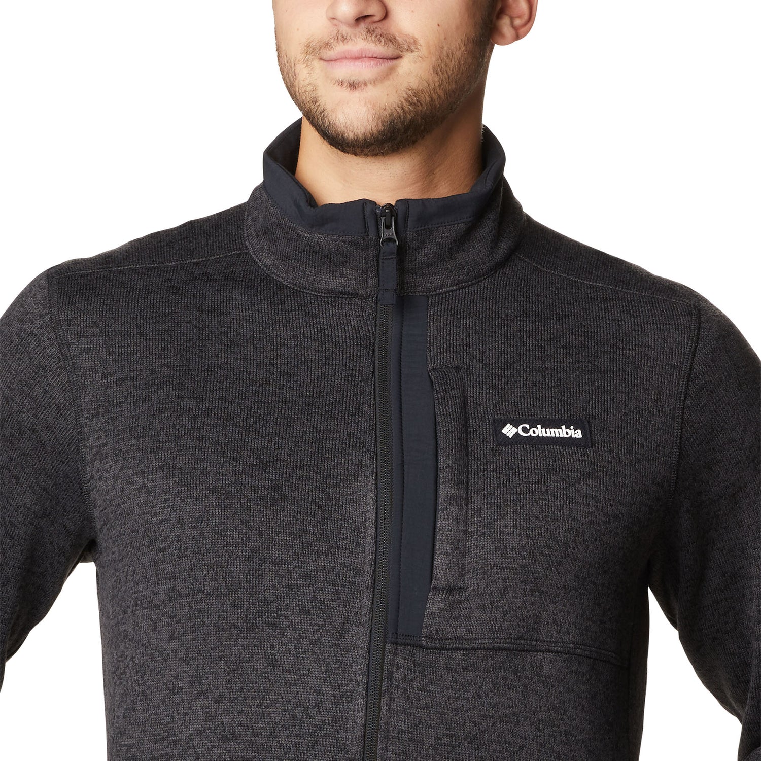 Columbia Men's Sweater Weather Full Zip Jacket Black Heather / Small-Black Heather / Medium-Black Heather / Large-Black Heather / X-Large-Black Heather / XX-Large #- 53 Degrees North 