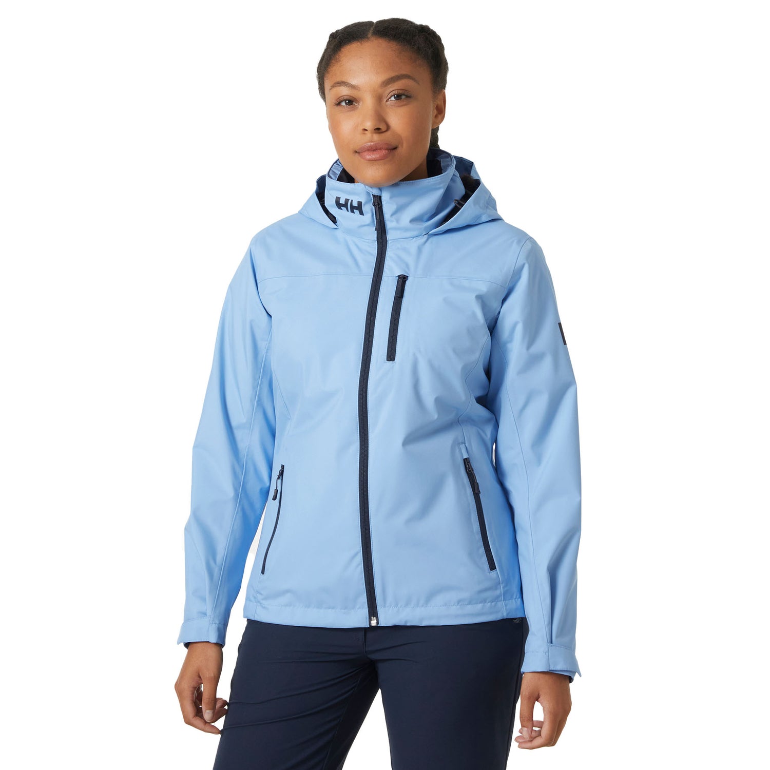 Helly Hansen Women's Crew Hooded Midlayer Jacket Navy / X-Small-Navy / Small-Navy / Medium-Navy / Large-Navy / X-Large #- 53 Degrees North 