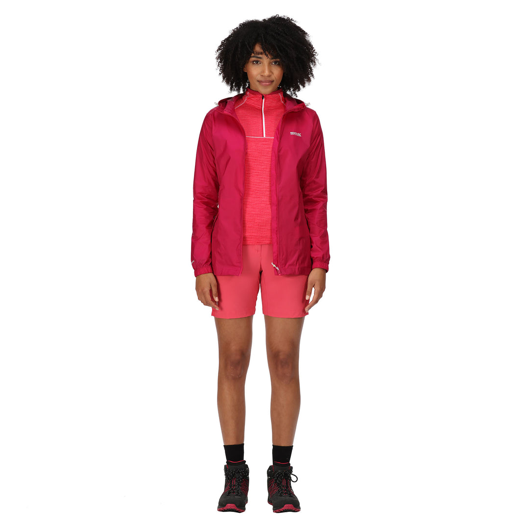 Regatta Women's Pack-It III Waterproof Jacket #color_berry-pink