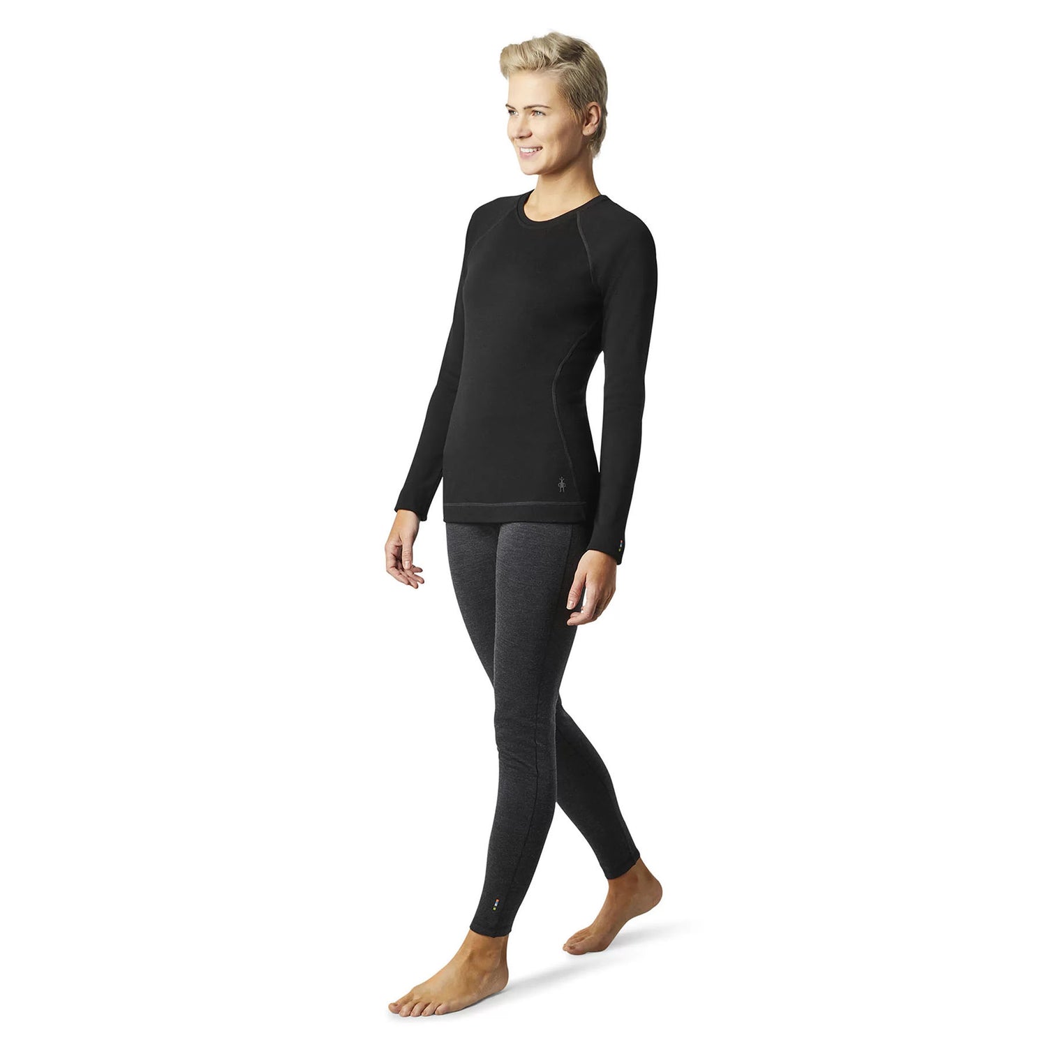 Smartwool Women's Classic Thermal Merino Baselayer Crew Shirt Black / X-Small-Black / Small-Black / Medium-Black / Large-Black / X-Large #- 53 Degrees North 
