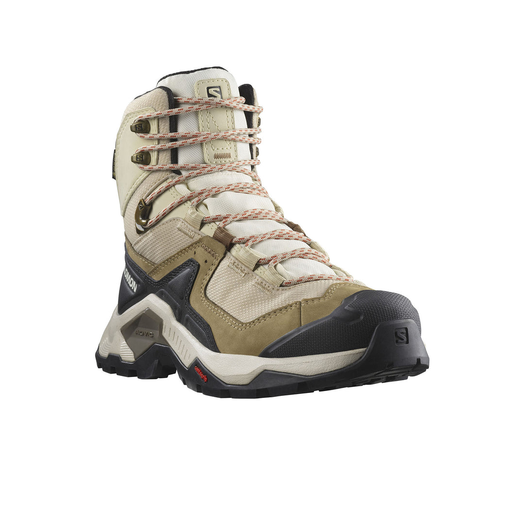 Salomon Women's Quest Element GORE-TEX Hiking Boots #color_safari-vanilla-ice-mecca-orange