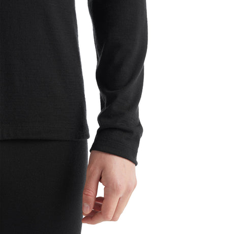 Icebreaker Men's Merino 200 Oasis Crewe Thermal Top Black / Small-Black / Medium-Black / Large-Black / X-Large-Black / XX-Large #- 53 Degrees North 