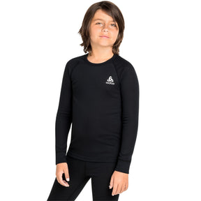 ODLO Kids' Active Warm Eco Baselayer Top Black / Age 3-4-Black / Age 5-6-Black / Age 7-8-Black / Age 9-10-Black / Age 11-12 #- 53 Degrees North 