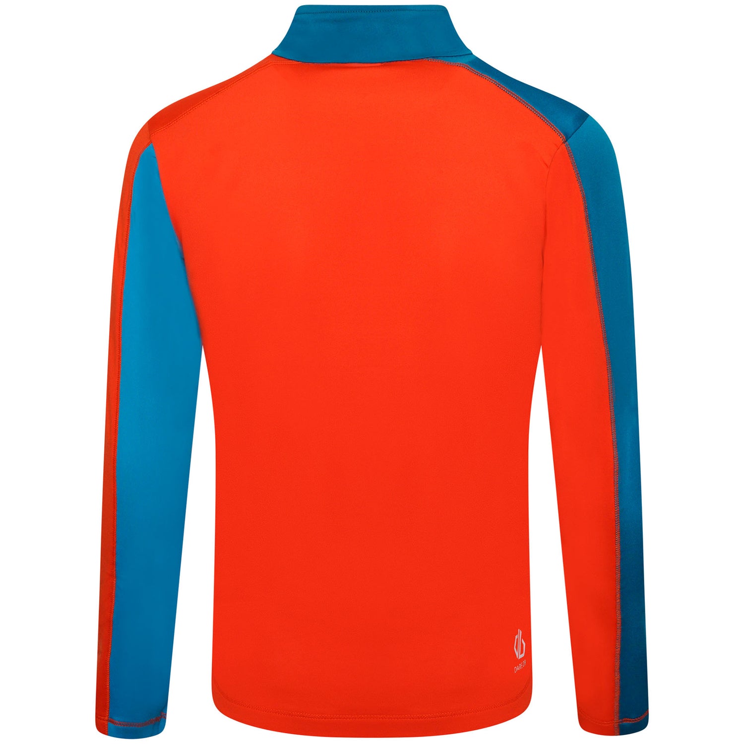 Dare 2b Kids' Formate II Core Stretch Midlayer Top #color_gulfstream-fjord-blue-rusty-orange