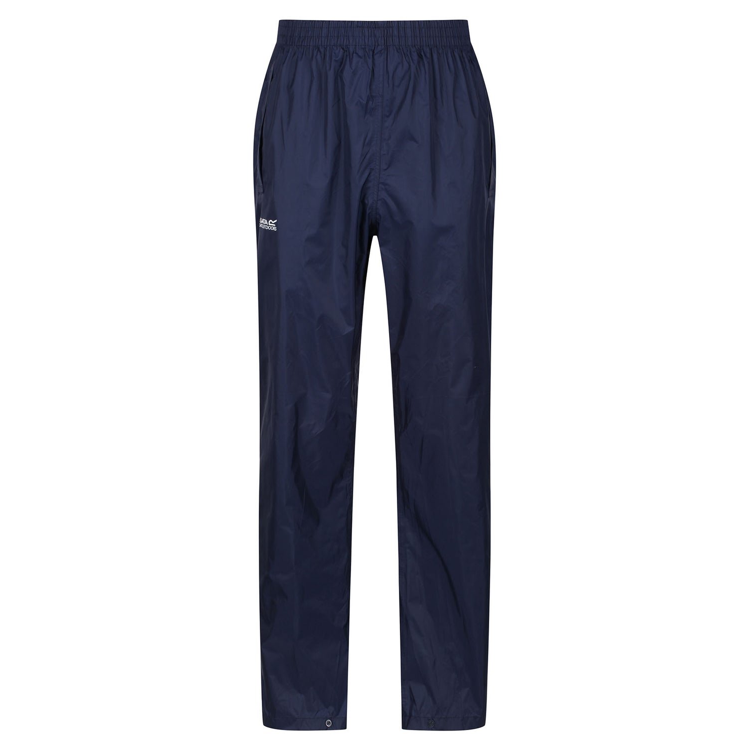 Regatta Men's Pack-It Waterproof Overtrousers Black / Small-Black / Medium-Black / Large-Black / X-Large-Black / XX-Large #- 53 Degrees North 