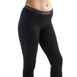 Icebreaker Women's Merino 200 Oasis Leggings Black / X-Small-Black / Small-Black / Medium-Black / Large-Black / X-Large #- 53 Degrees North 