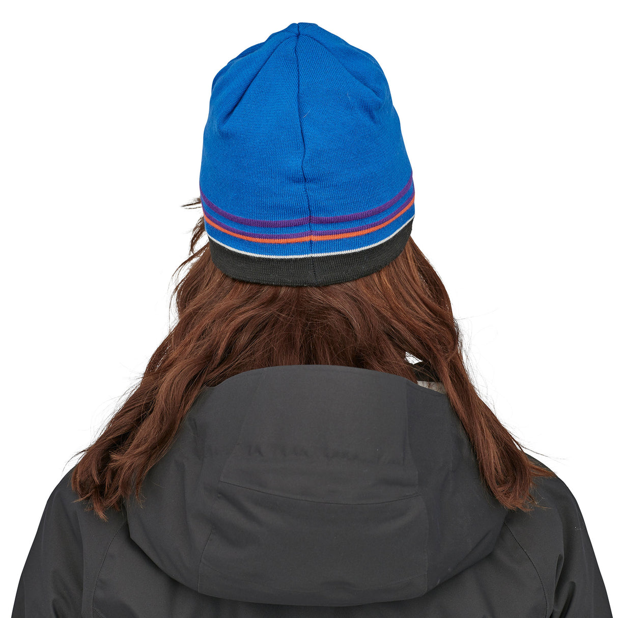 Patagonia Beanie Hat Black-Classic Fitz Roy/Andes Blue-Logo Belwe/Black #- 53 Degrees North 