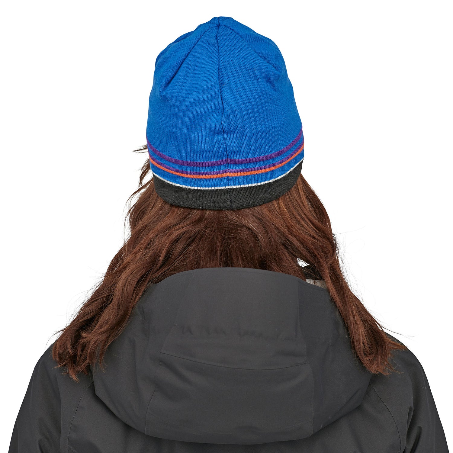 Patagonia Beanie Hat Black-Classic Fitz Roy/Andes Blue-Logo Belwe/Black #- 53 Degrees North 