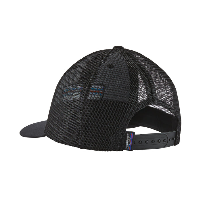 Patagonia P-6 Logo LoPro Trucker Hat #color_black