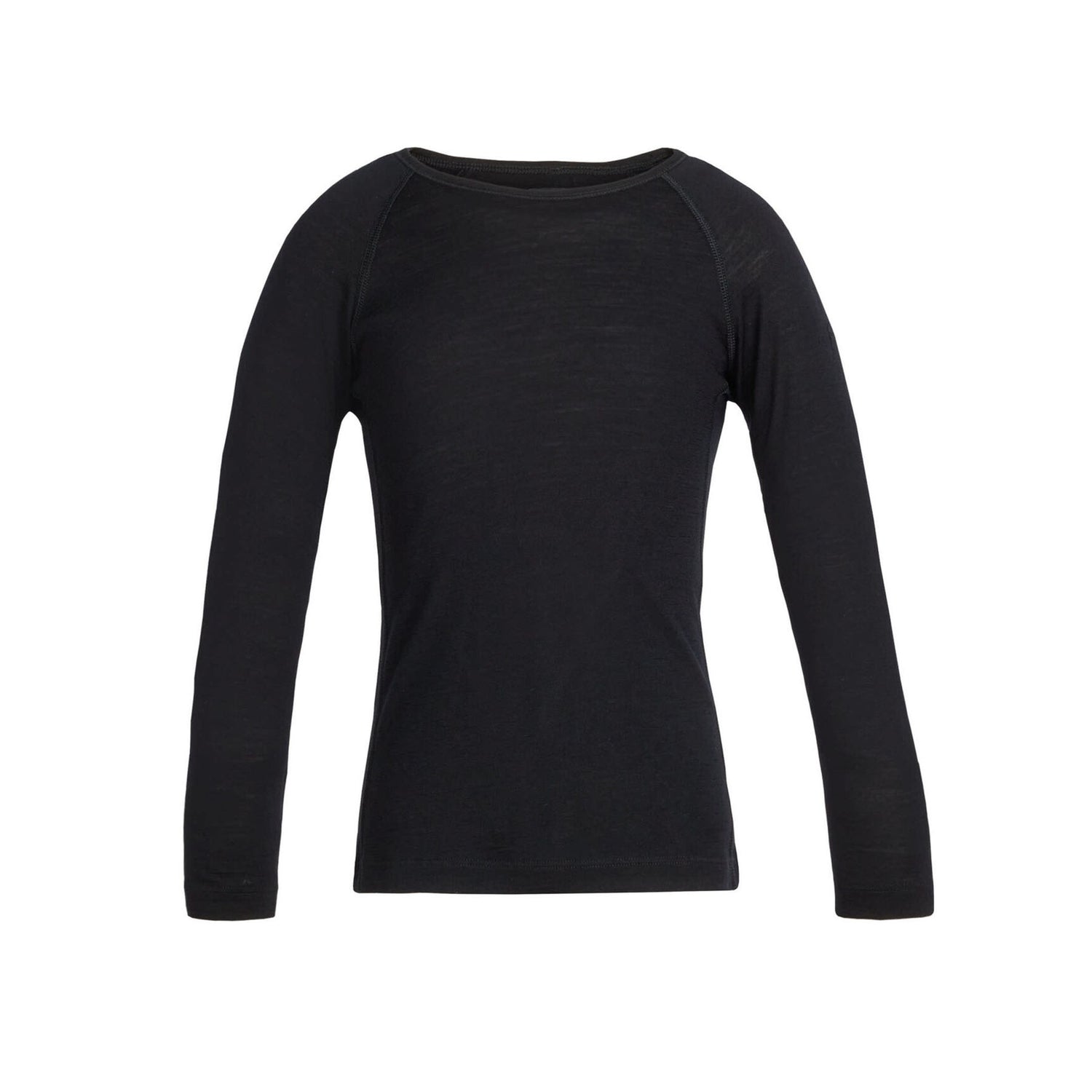 Icebreaker Kids' 200 Oasis Long Sleeve Crewe Black / Age 5-6-Black / Age 7-8-Black / Age 9-10-Black / Age 11-12-Midnight Navy / Age 5-6 #- 53 Degrees North 