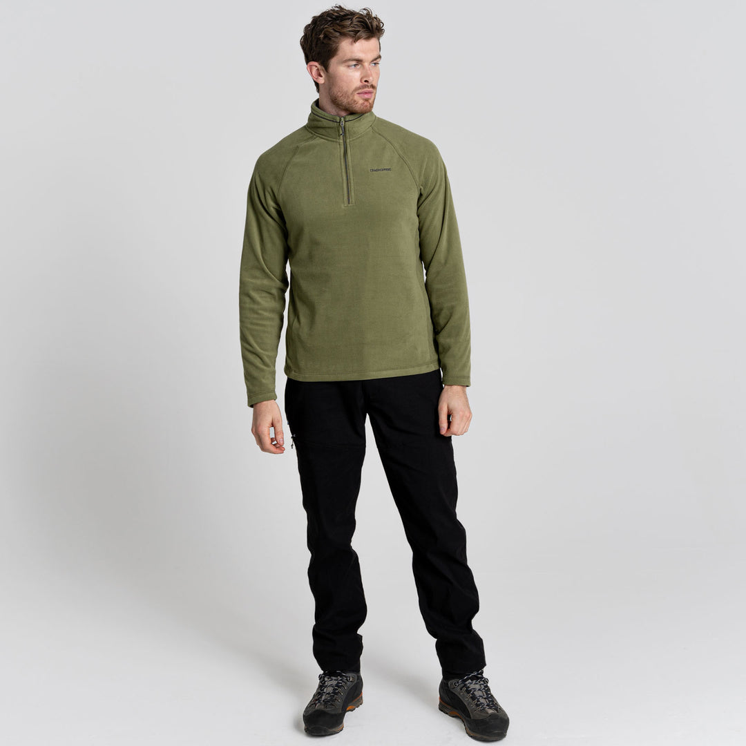 Craghoppers Men's Corey VI Half Zip Fleece Pullover #color_loden-green