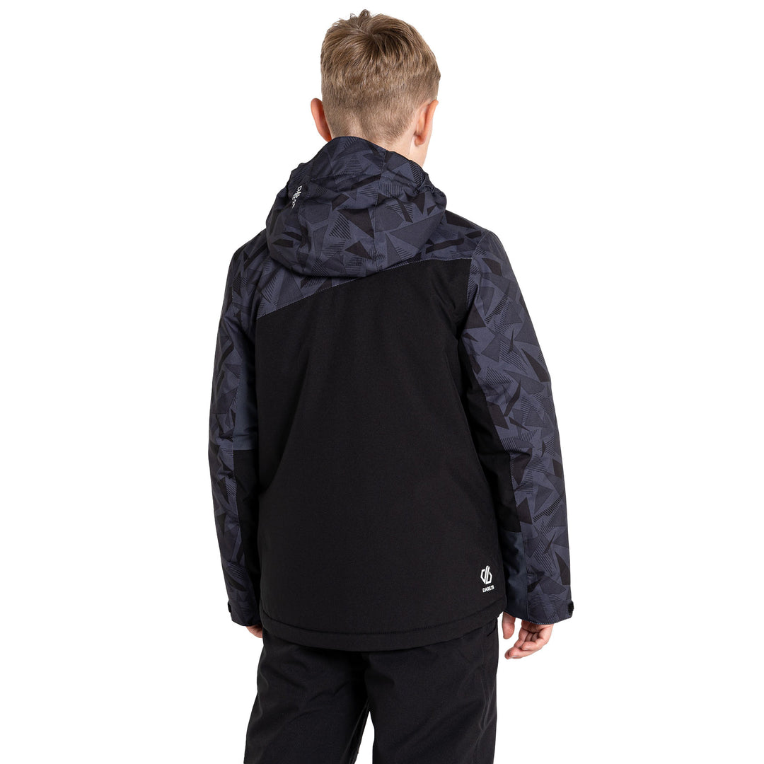 Dare 2b Kid's Humour II Jacket #color_black-geo-print