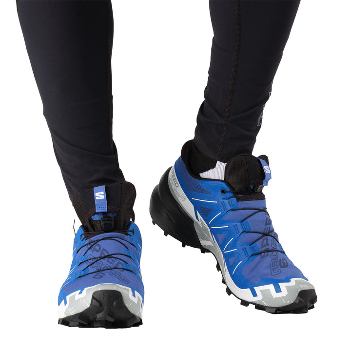 Salomon Men's Speedcross 6 GORE-TEX Running Shoes #color_nautical-blue-black-white